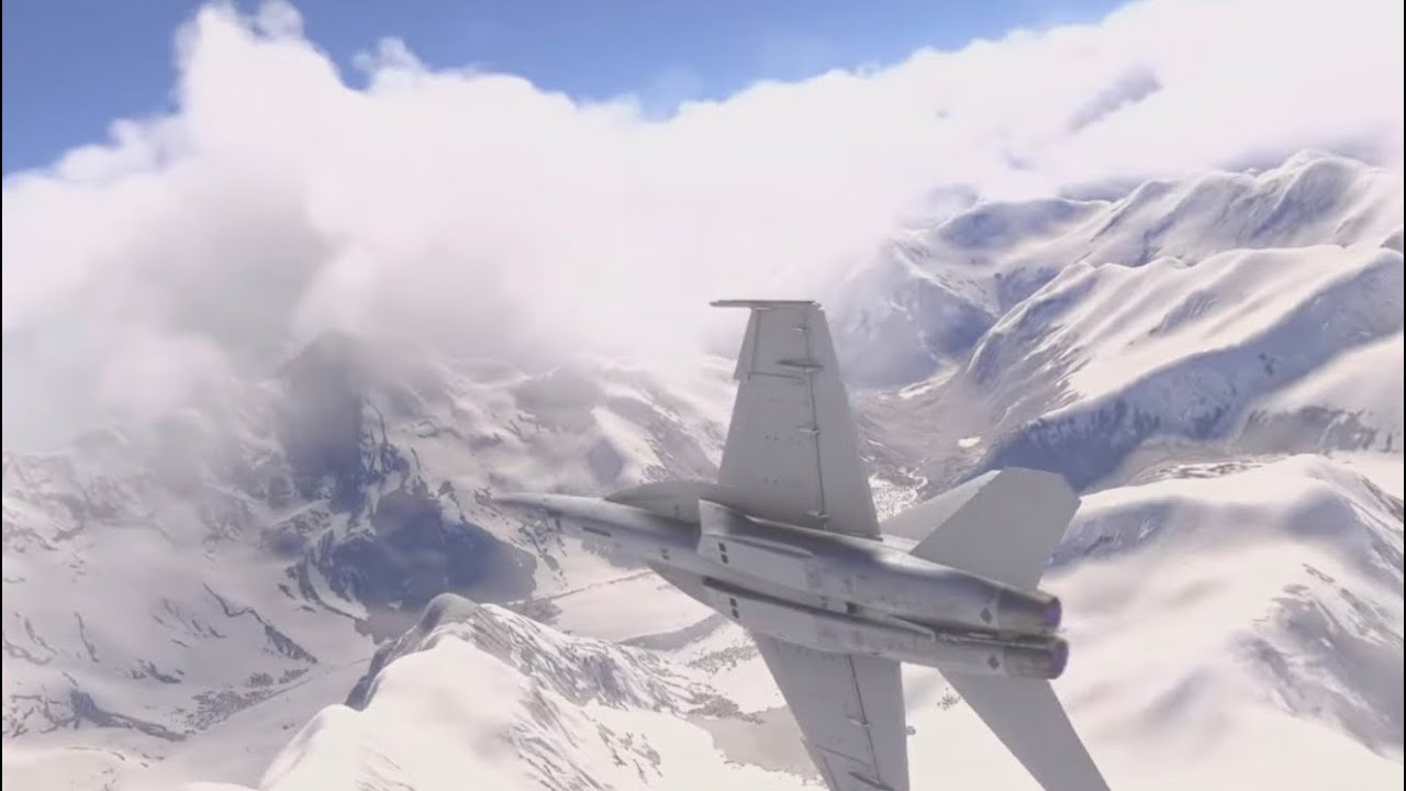 MSFS 2024 PS5 | F/A-18 Hornet por el Yarlung Zangbo Grand Canyon | Nyingchi Mainling → Namcha Barwa