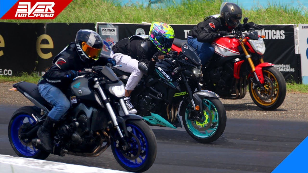 Yamaha MT-09 🆚 GSX-S750 🆚 Yamaha FZ1 🆚 MT-07 🔥 CBR1000RR 🔥 DRAG RACING Barranquilla 2023.