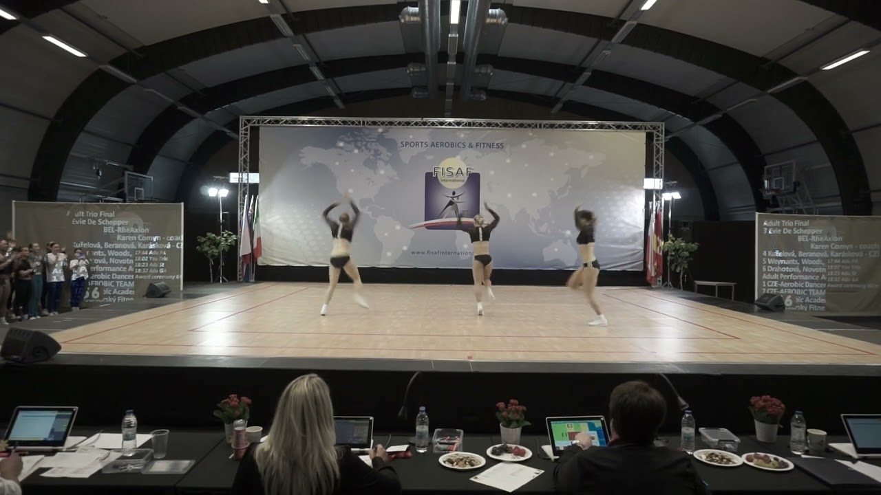 European Champions Crowned Sports Aerobics & Fitness Teams 2022 - Silver Medalist Adults Trio - BE