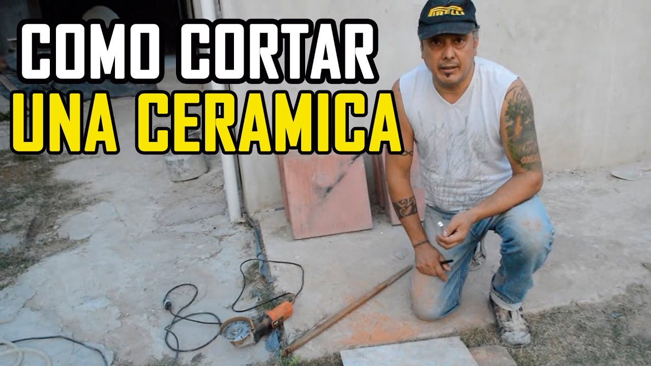 Cómo cortar cerámica con amoladora