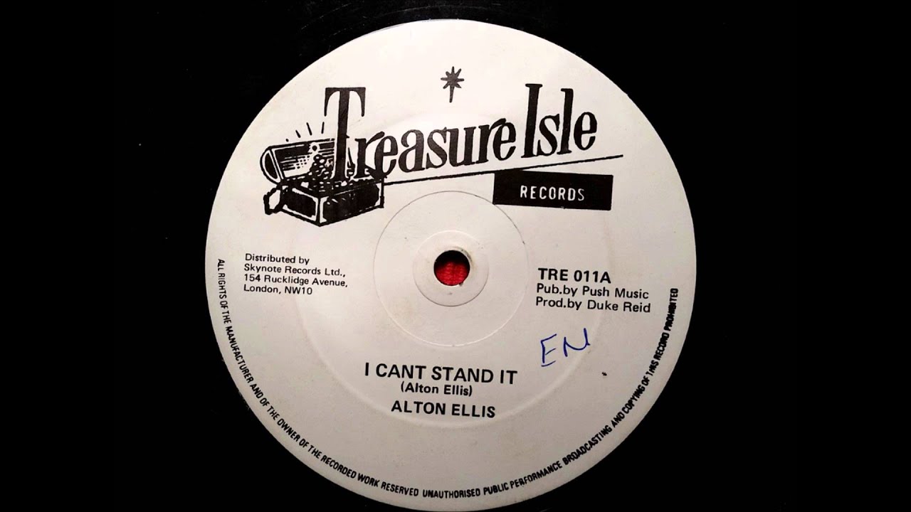 Alton Ellis I Cant Stand It - Treasure Isle 12