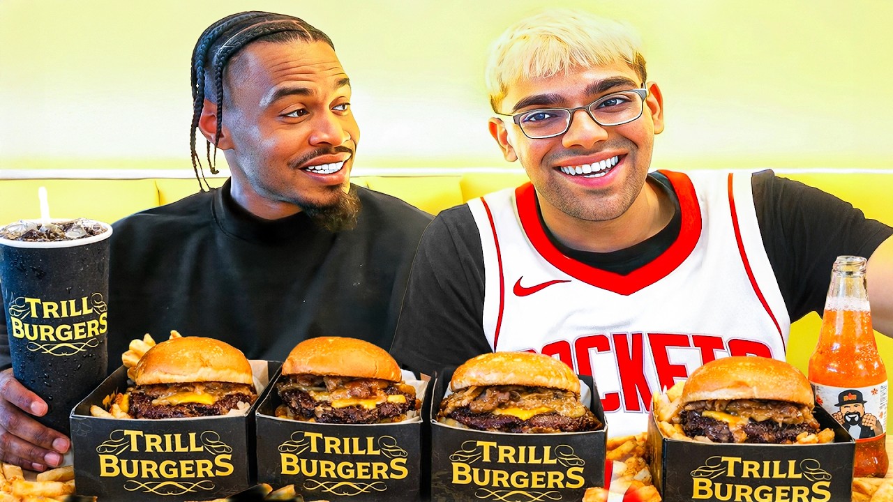 N3on Tries Trill Burger With Gerald Green!