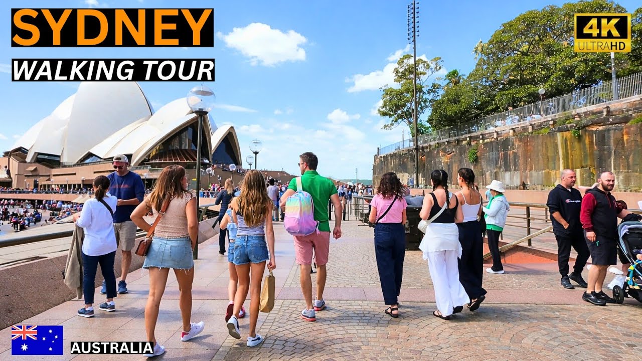 Sydney City Walk | Relaxing Weekend CBD Stroll | 4K Walking Tour