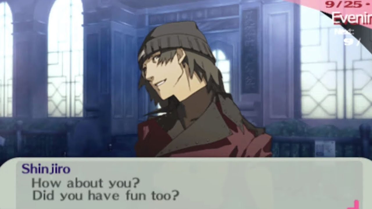 Persona 3 Portable Shinjiro Max Social Link (от 1 до 10) (все свидания и романтические сцены), же...