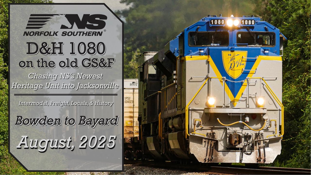 NS 1080 Visits Jacksonville - Railfanning North Florida