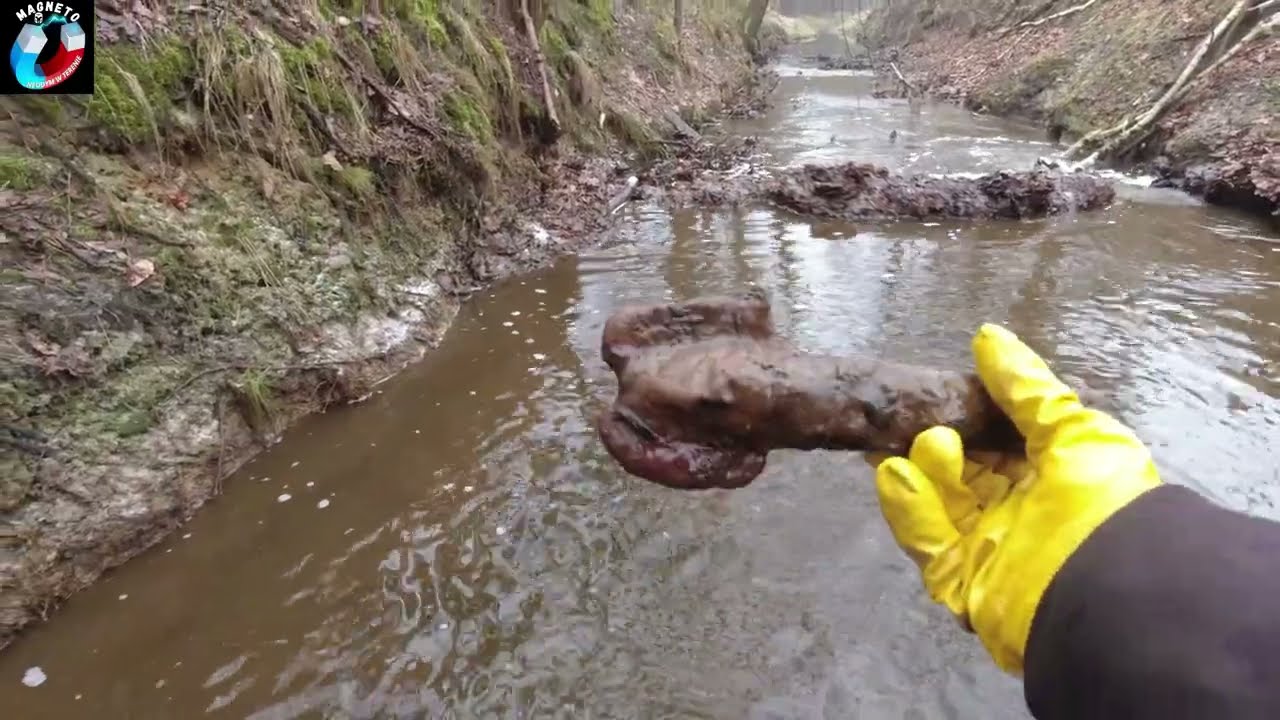 Magnes🧲 neodymowy w lumpeksie🙈 - słów brak co ludzie wrzucają do rzeki...