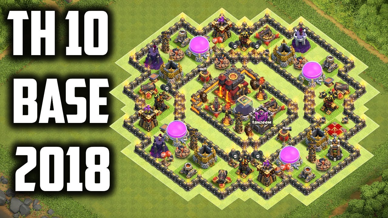 Best Th 10 (Town hall 10) Farming Base 2018 Anti Dark Elixir Trophy Base With Replays Clash Of Clans