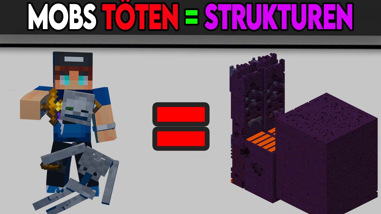 Minecraft, Aber MOBS droppen STRUKTUREN