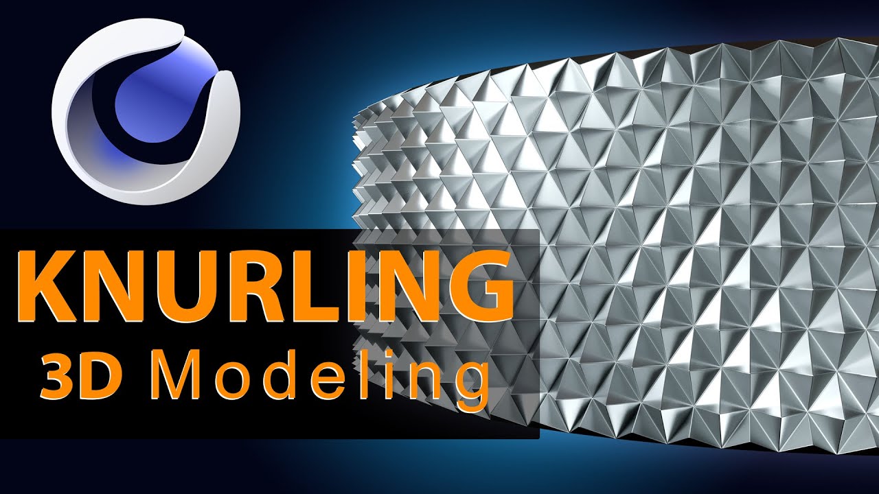 Cinema 4D Tutorial - knurling 3d modelling