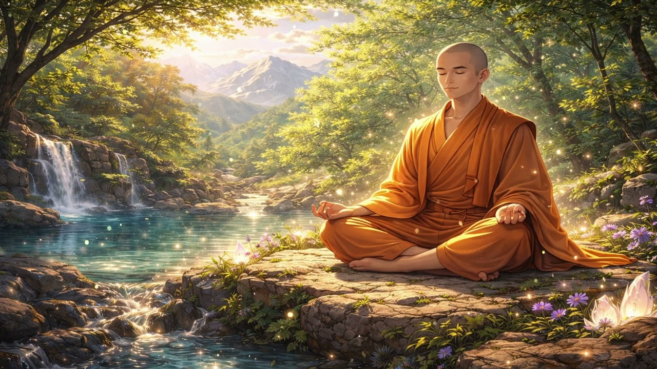 Healing Meditation Music | Monk Meditation for Inner Peace, Relaxation & Mindfulness