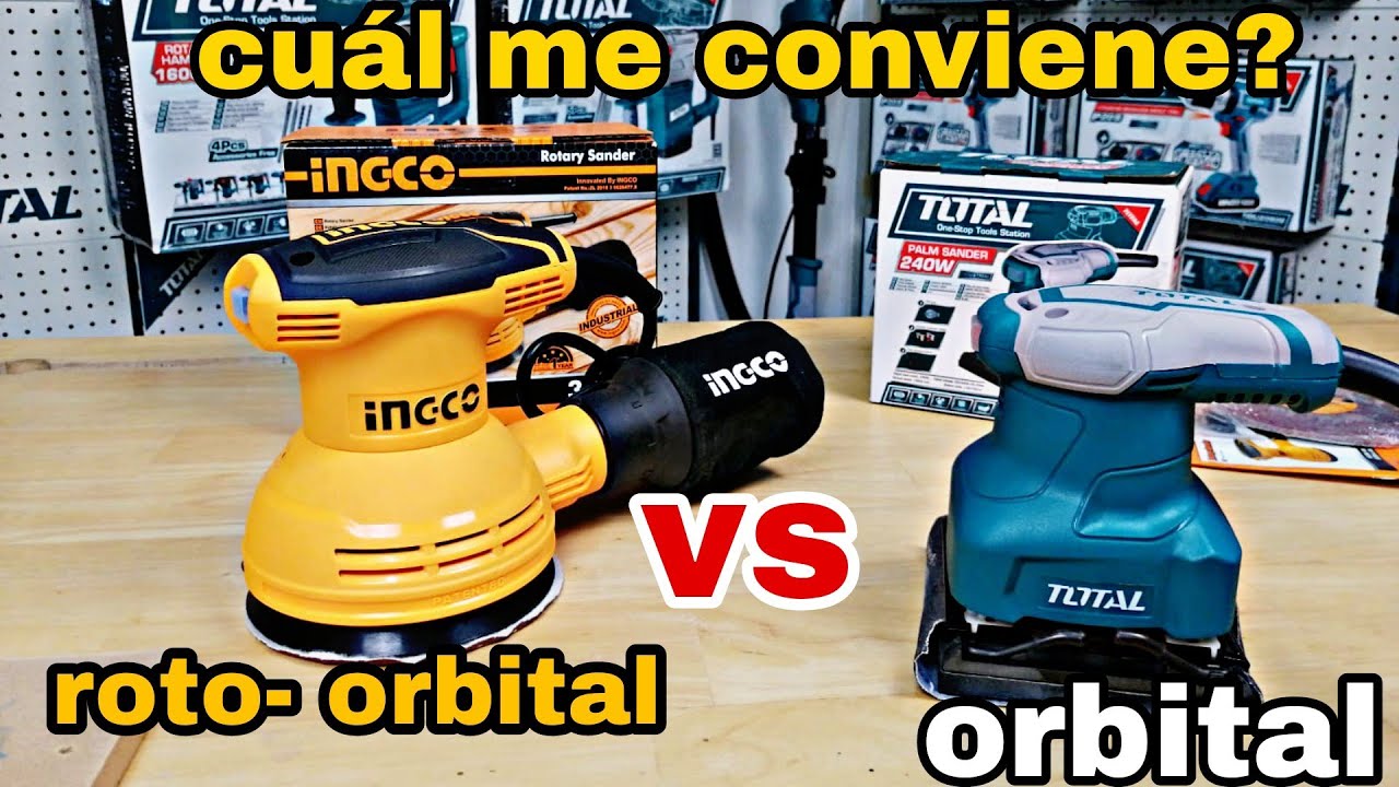 LIJADORA ROTO ORBITAL Y LIJADORA ORBITAL INGCO - TOTAL 🤩