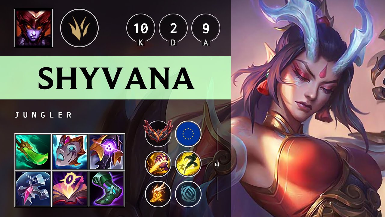 Shyvana Jungle vs Lee Sin: Unstoppable - EUW Grandmaster Patch 14.24