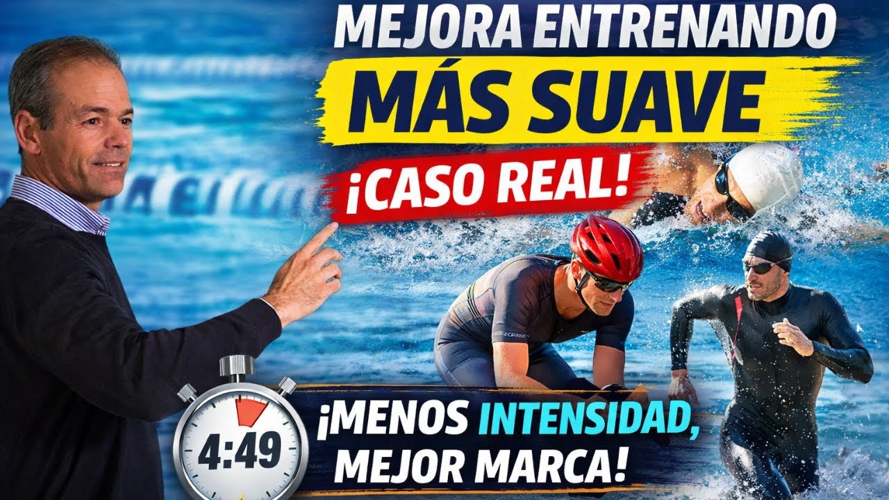 Cómo mejorar tu rendimiento en natación, ciclismo o triatlón entrenando MENOS intenso