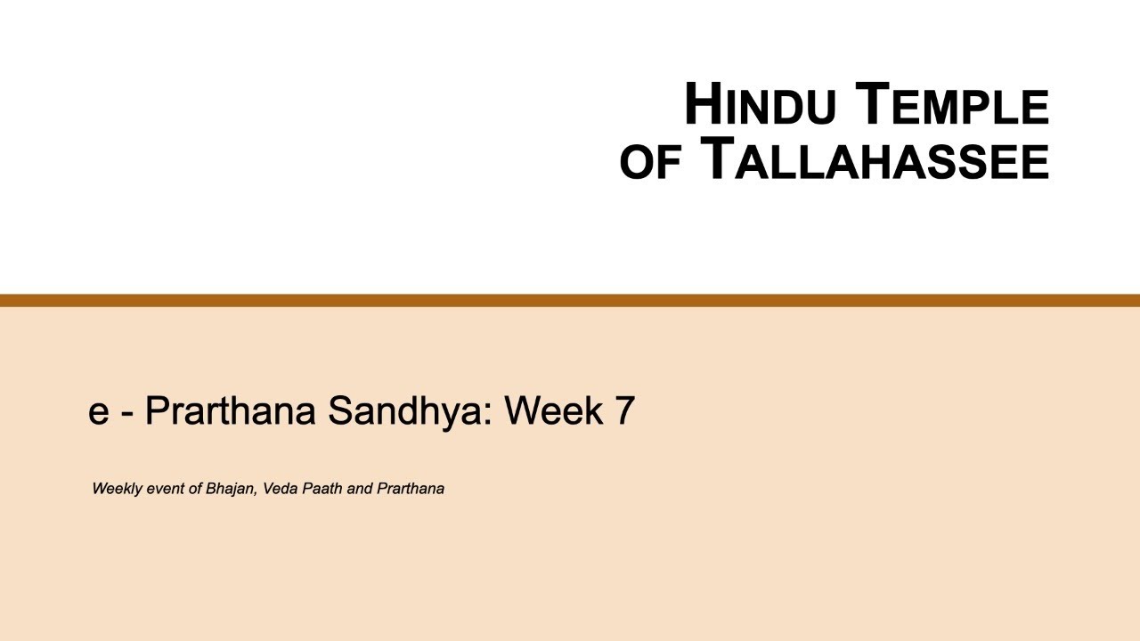 HTT's e-Prarthana Sandhya: Week 7