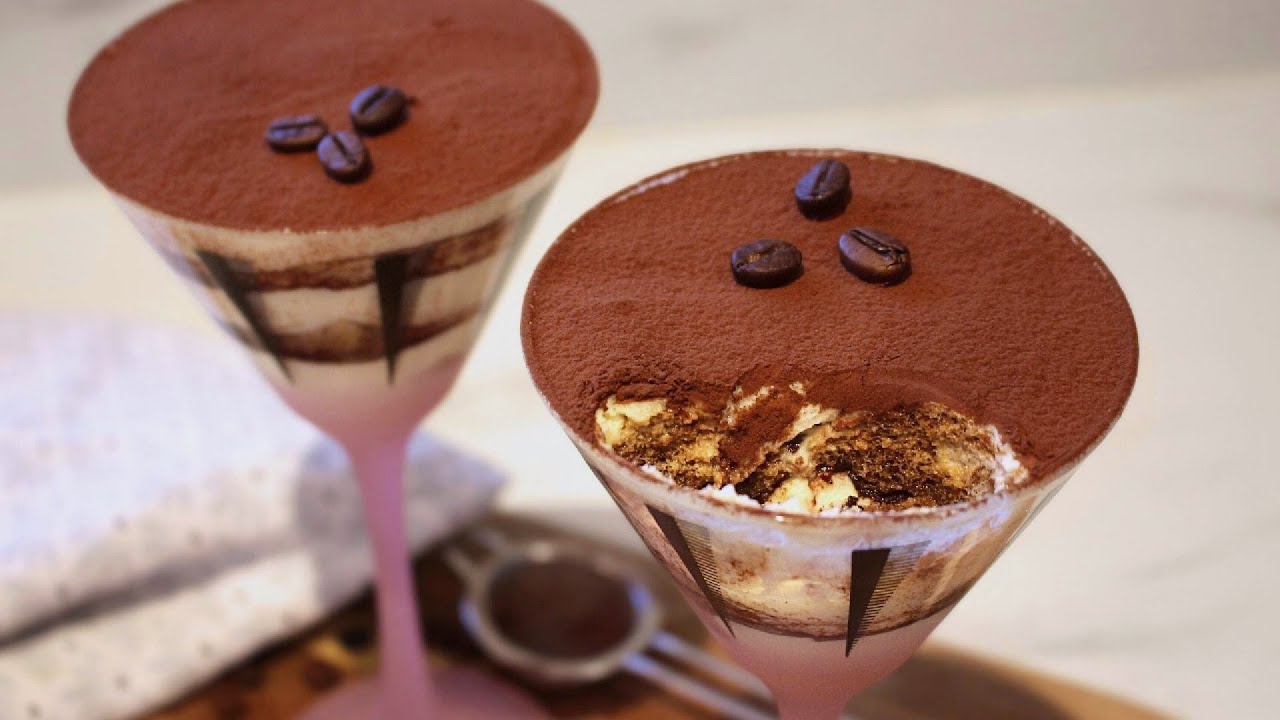 The Creamiest Italian Tiramisu in Glasses | No Alcohol