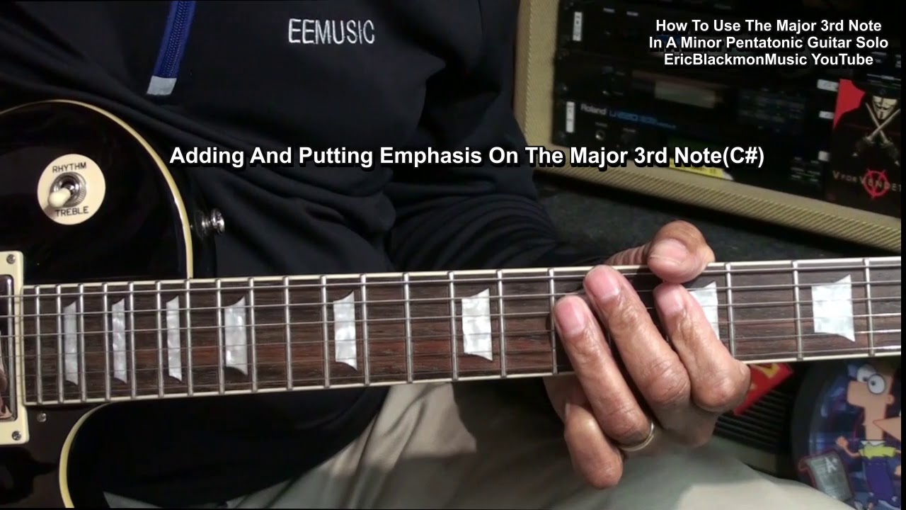 How To Use The Flat 3rd In A Minor Pentatonic Guitar Solo 🎸@EricBlackmonGuitar