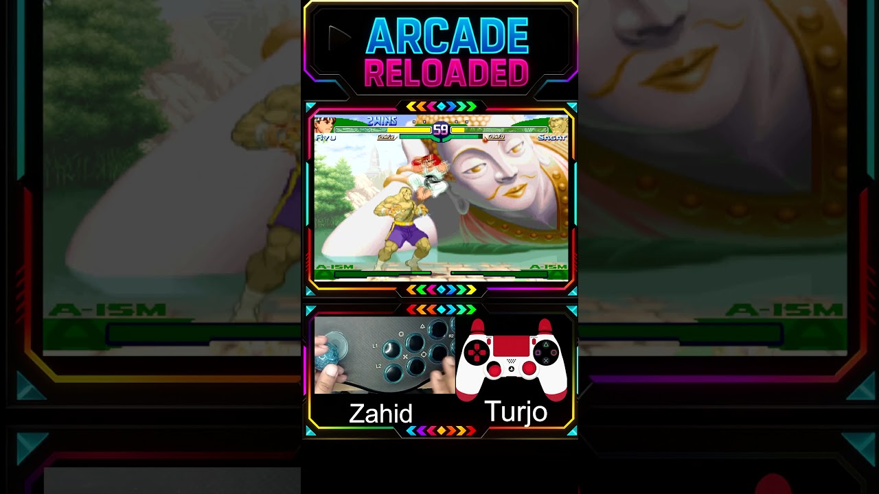 Ryu vs Sagat | Two Player Showdown | Classic Street Fighter Battle 