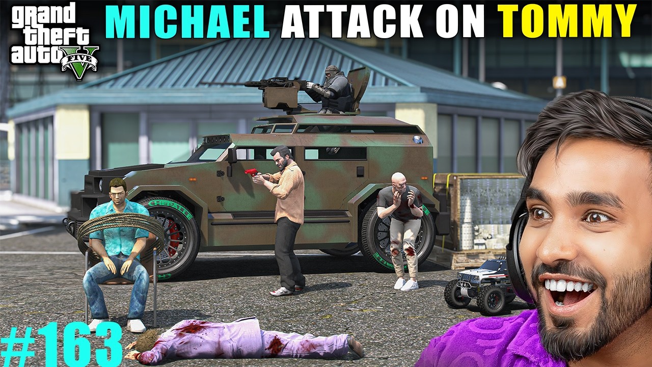 MICHAEL ATTACK ON NEW TOMMY MAFIA | TECHNO GAMERZ GTA 5 GAMEPLAY #163