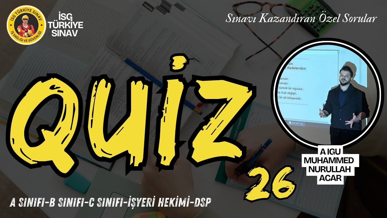 26. Quiz Soruları - 2026 İSG Sınavları