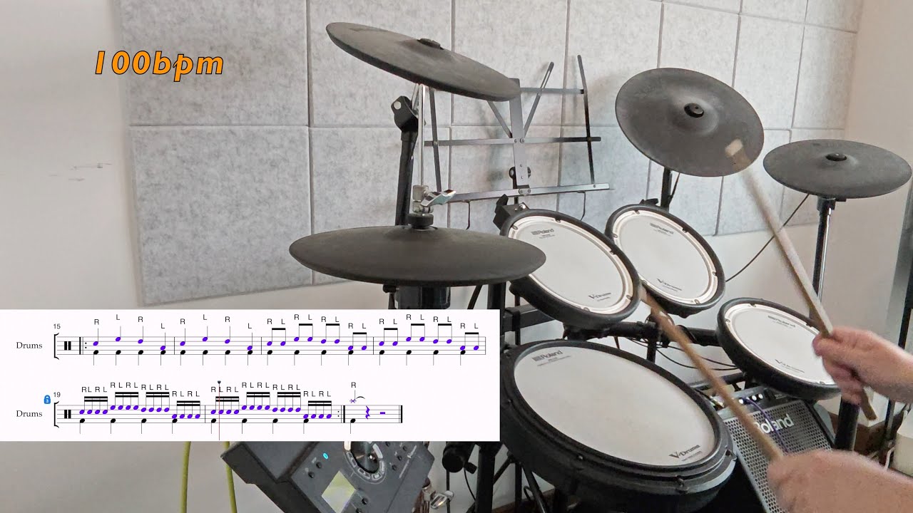Basic Warmup Rhythms (Single Strokes) | For Drums Beginners