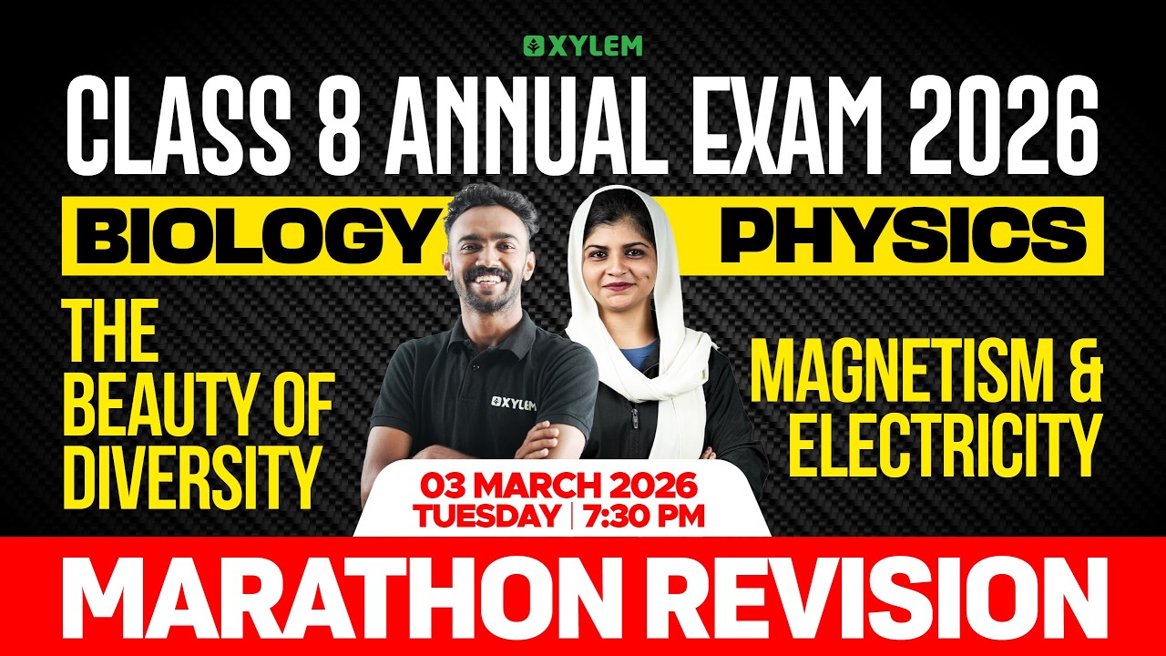 Class 8 Annual Exam 2026 : Biology : The Beauty of Diversity | Physics : Magnetism and Electricity