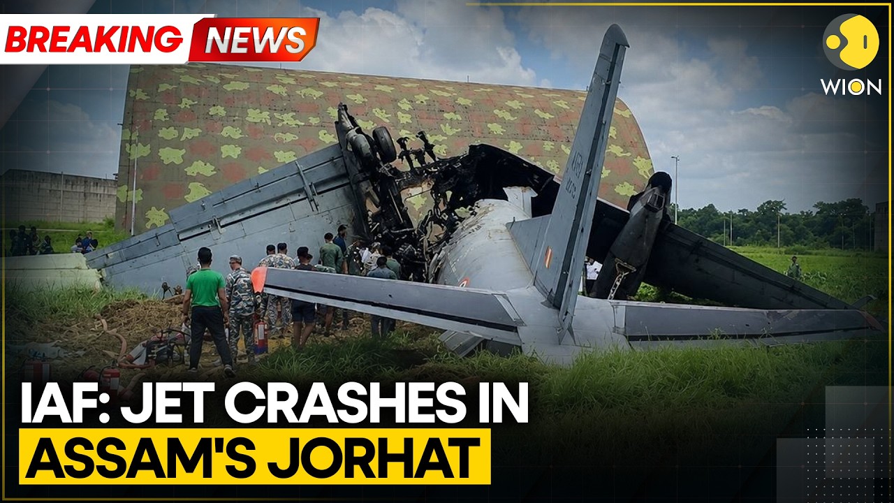 India: AN-32 Jet Crashes During Landing Attempt in Assam | WION BREAKING