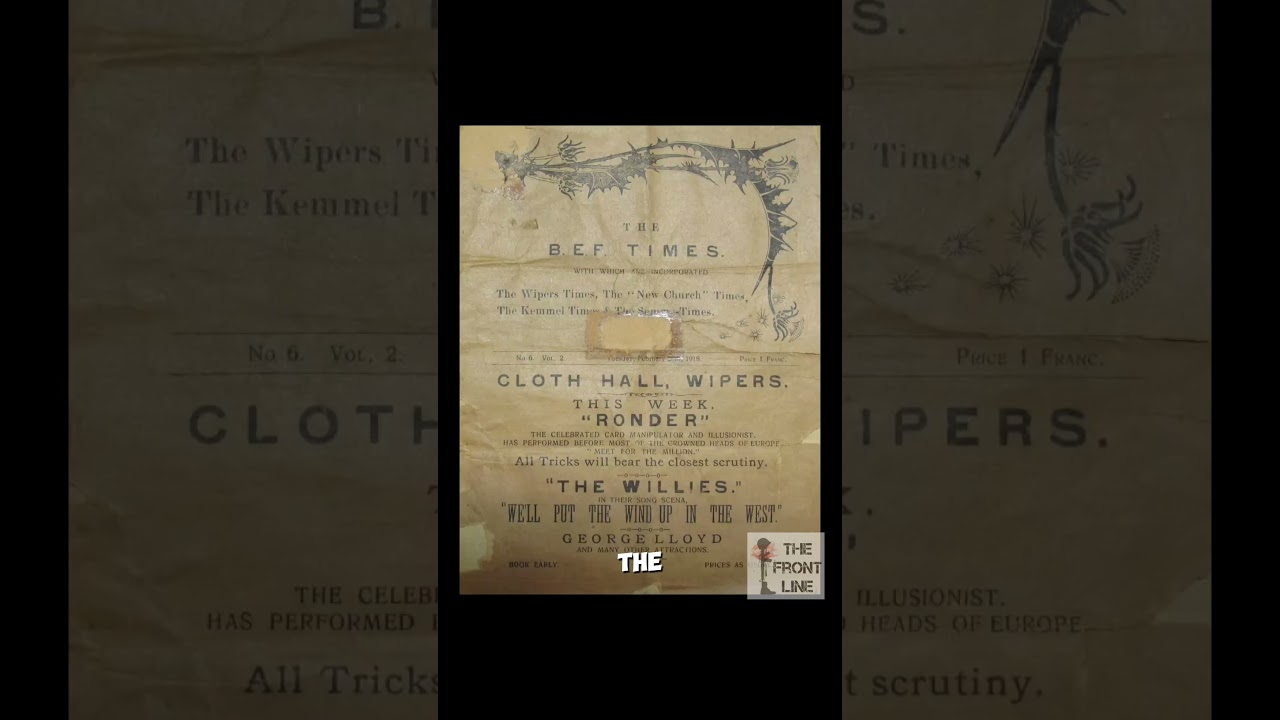 Wipers Times- the famous World War One newspaper #history #historynerd #wwi #ww1 #worldwarone