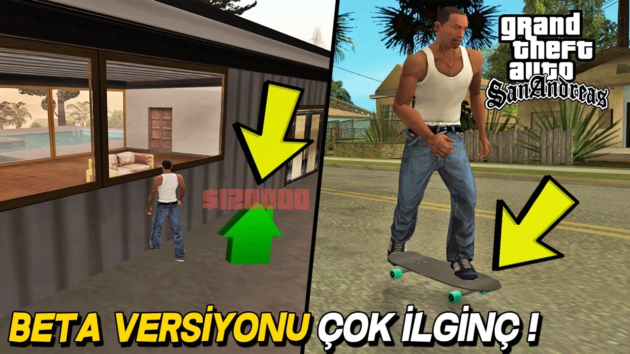 GTA SAN ANDREAS 'IN BETA VERSİYONU ! ÇOK ŞAŞIRACAĞINIZ DEĞİŞİKLİKLER !