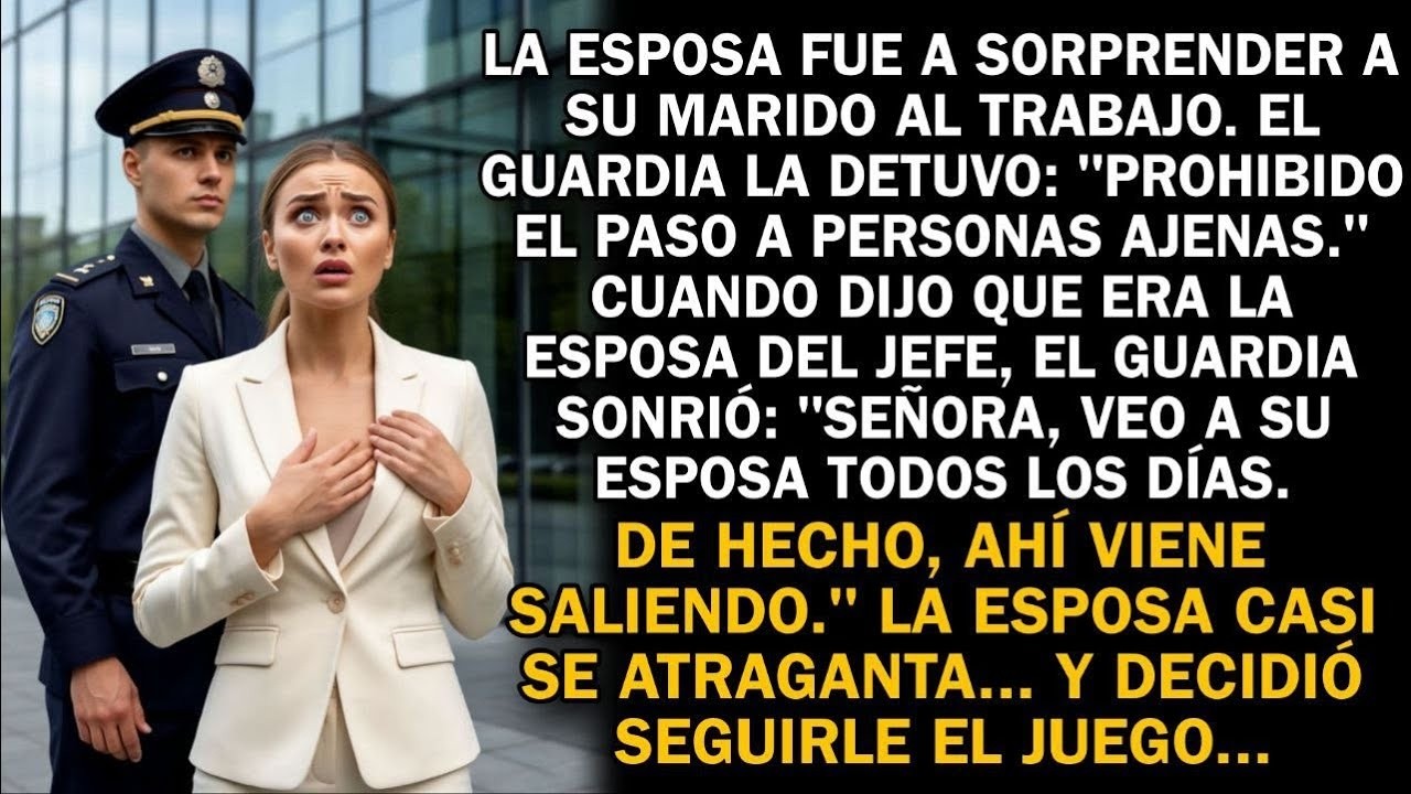 Fui a sorprender a mi esposo. El guardia: 