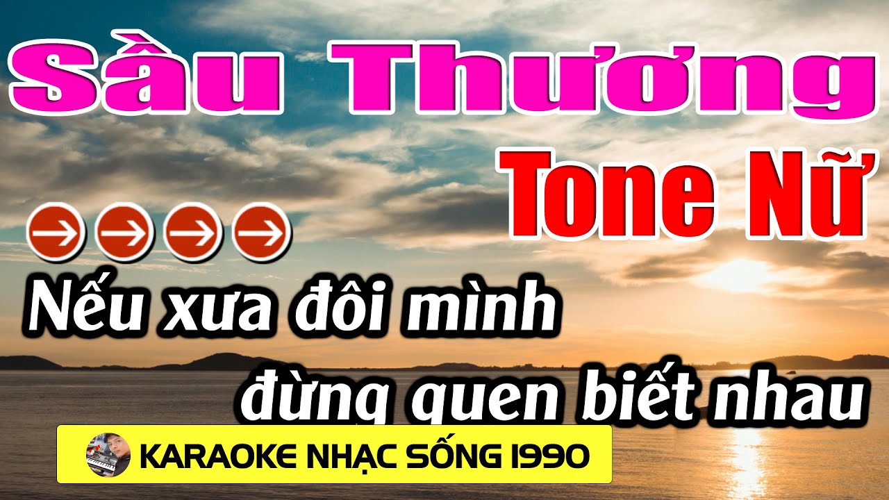 Sầu Thương - Karaoke Tone Nữ - Beat 2026 - Karaoke Nhạc Sống 1990 - Beat Mới