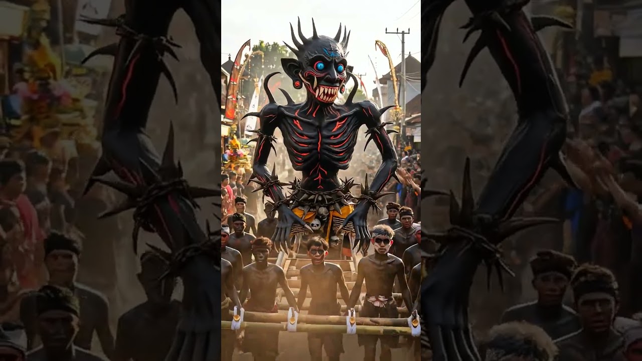 Traditional parade fills Indonesia streets with energy #IndonesiaFestival #CulturalHeritage