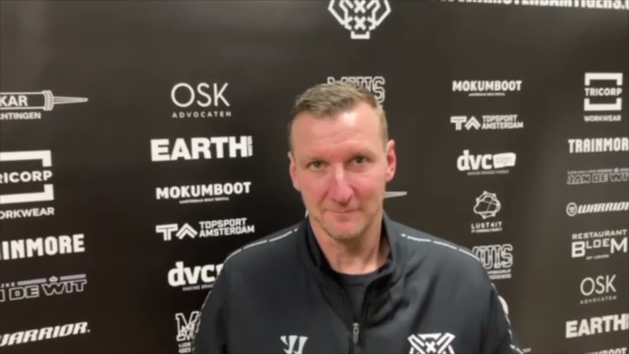 INTERVIEW: John Versteeg post game Amsterdam Tigers - Eindhoven Kemphanen 8-5 eredivisie 24-01-2026