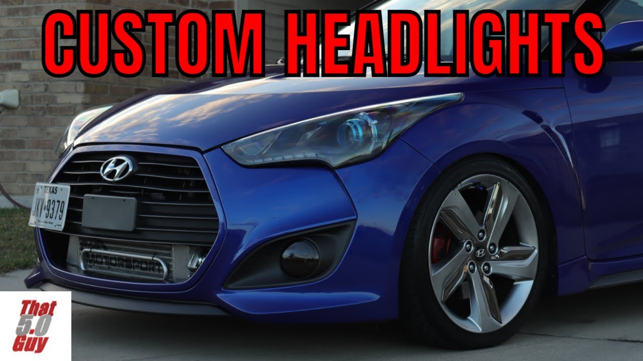 Custom Headlights for the Veloster