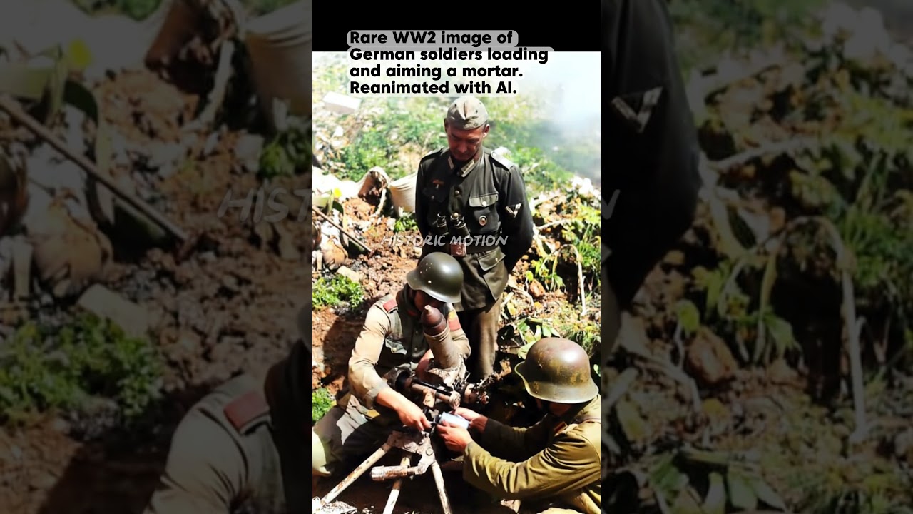 WW2 Brought to Life | German Soldiers Prepare a Mortar Strike 1943
