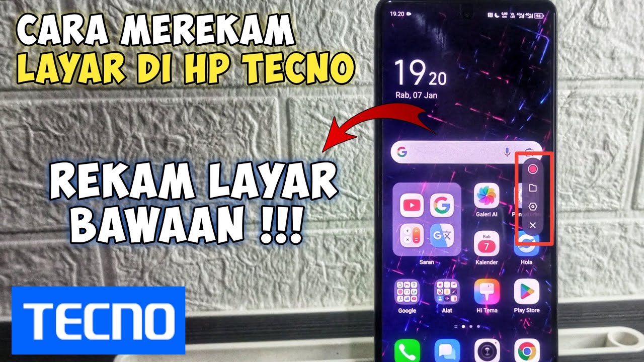 Cara Merekam Layar Di Hp Tecno Tanpa Aplikasi Tambahan || Screen Recorder Hp Tecno