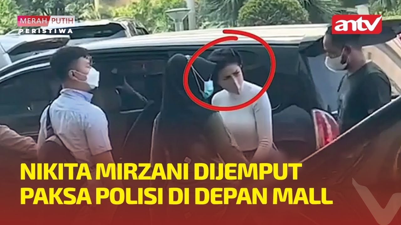 NIKITA MIRZANI DIJEMPUT PAKSA POLISI DI DEPAN MALL