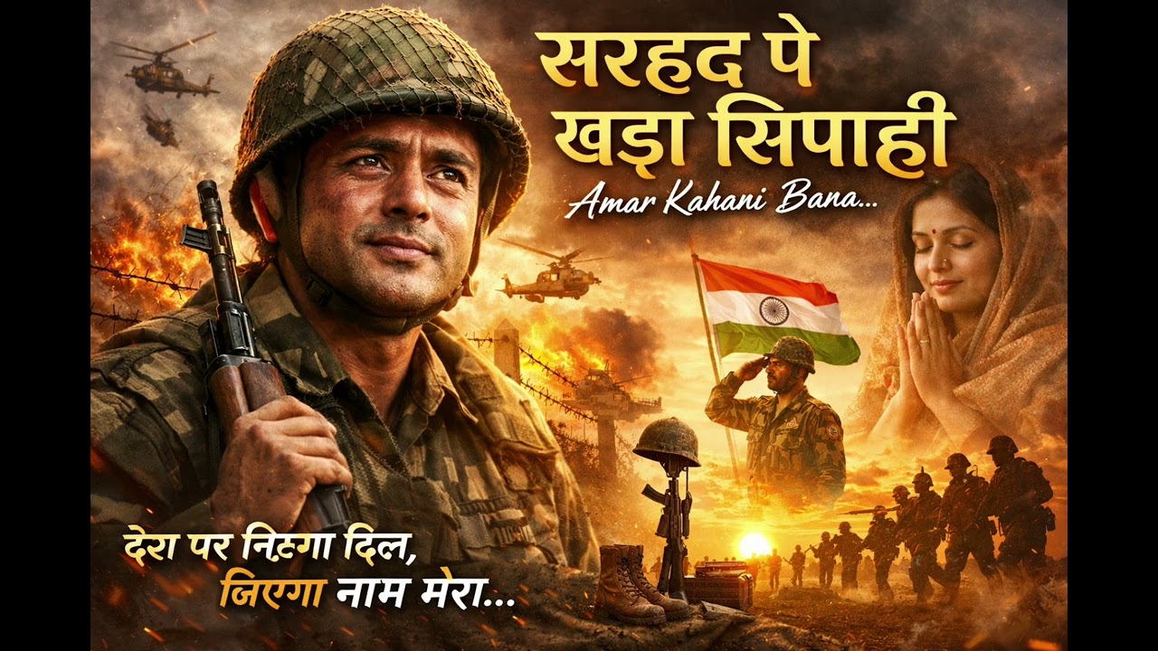 सरहद पे खड़ा सिपाही|arvindsuthar|#arvindsthr #arvindsuthar #chotusinghrawna #indian #army #india 