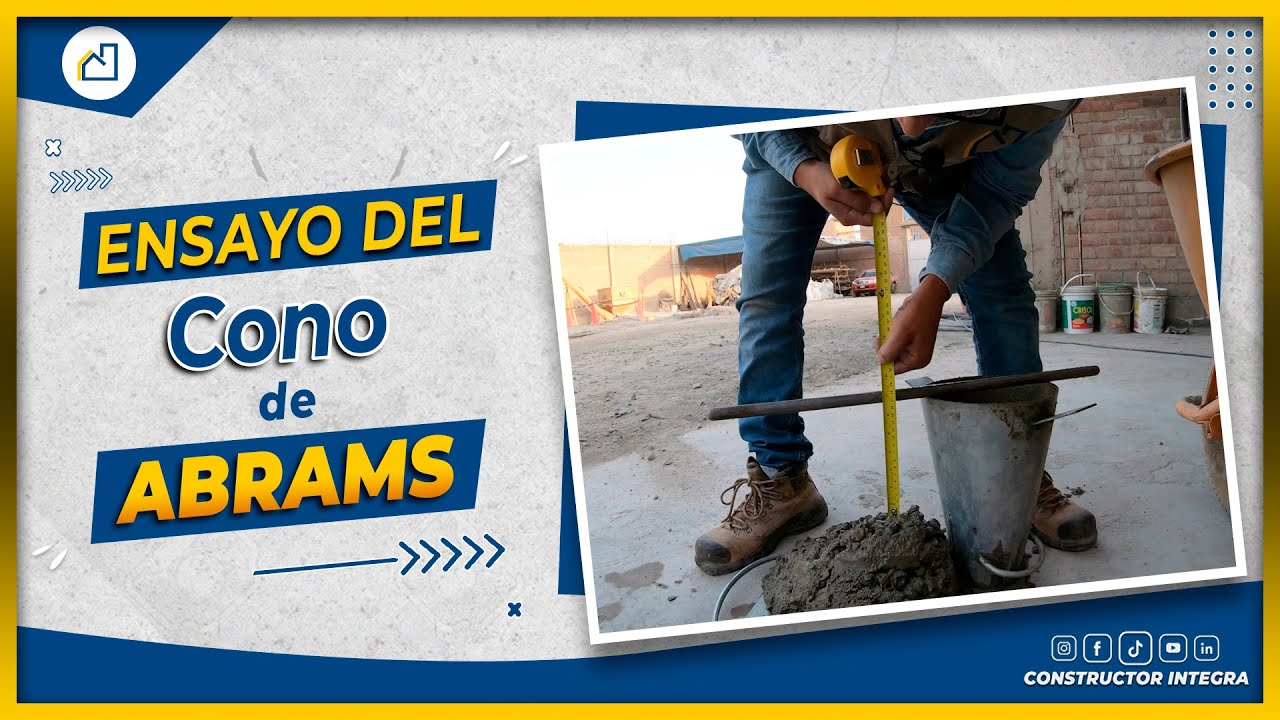 ✅¿CÓMO MEDIR LA CONSISTENCIA DE NUESTRO CONCRETO?✅ | Ensayo del Cono de Abrams ✍👷‍♂️