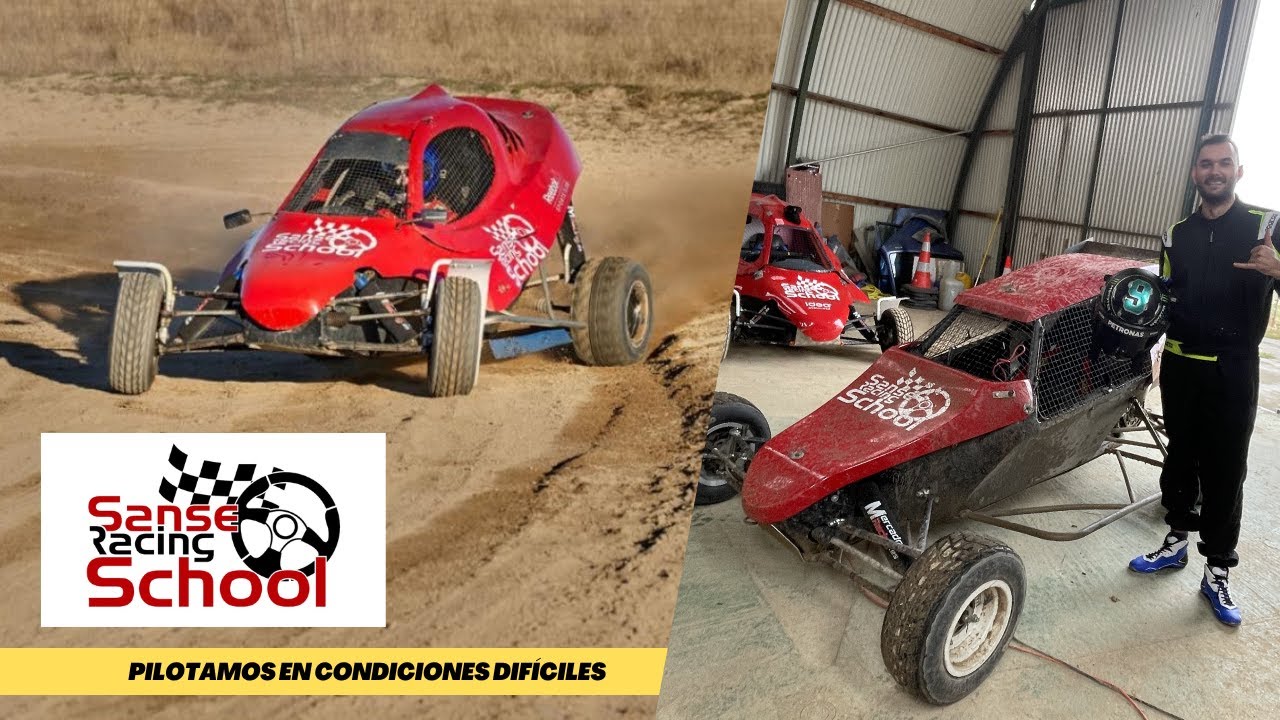Pilotamos el kartcross semog 750cc en tierra... CON LLUVIA Y BARRO!!!/ Sanse Racing School