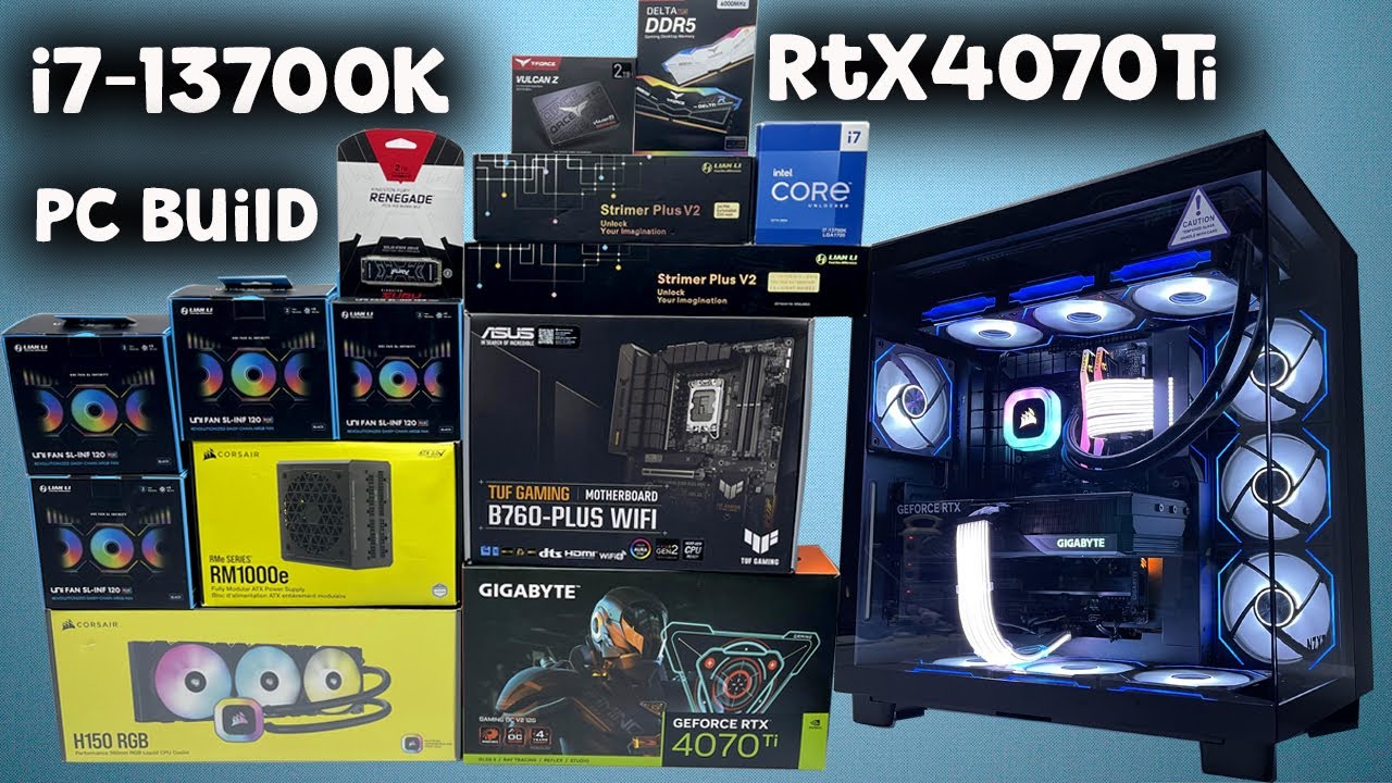 Gaming Pc Build RTX 4070Ti With intel i7-13700K 2024