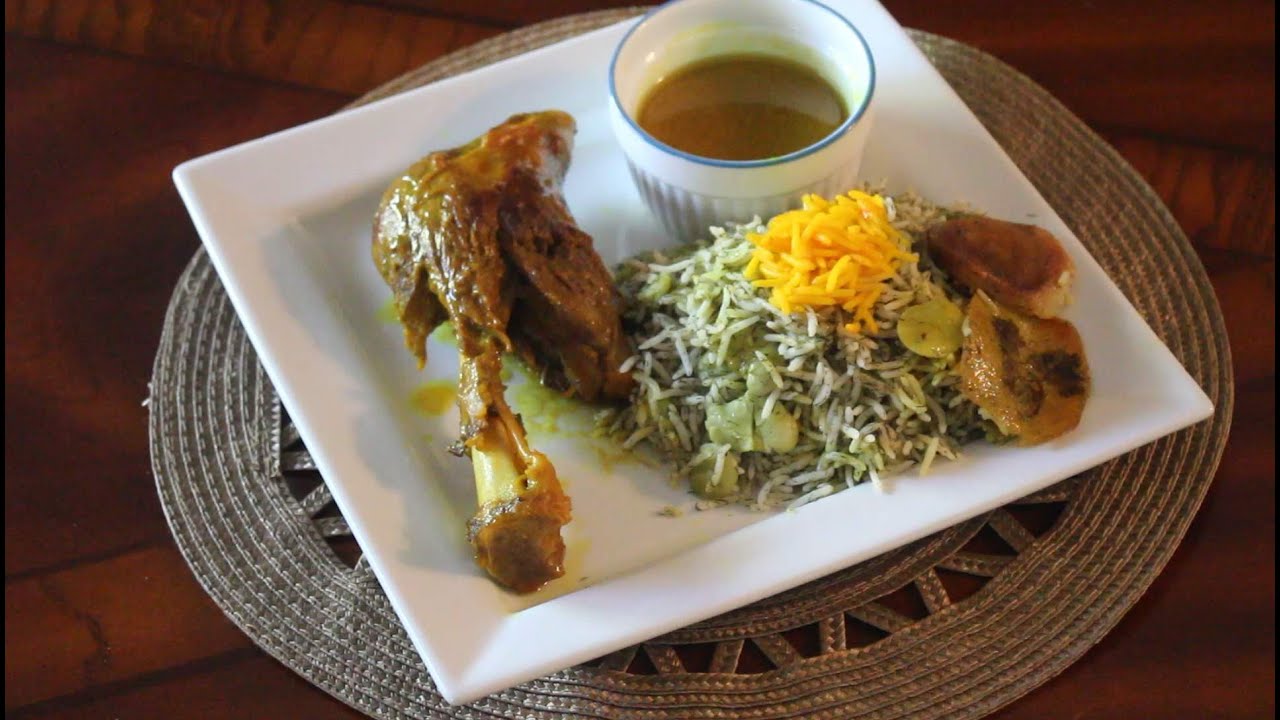 Baghali polo ba mahiche  (Lamb shanks)   باقلی پلوی مجلسی با ماهیچه