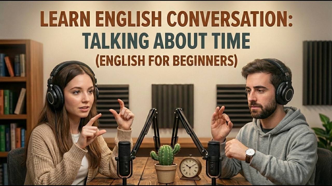 Learn English Conversation: Talking About Time (English for Beginners)