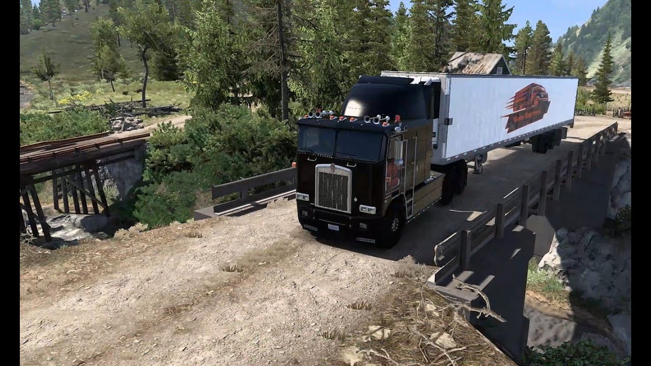 Truck: K100E. Trailer: 60 pies. Carga: Palés de madera - ATS 2026 01 29 22 42 35