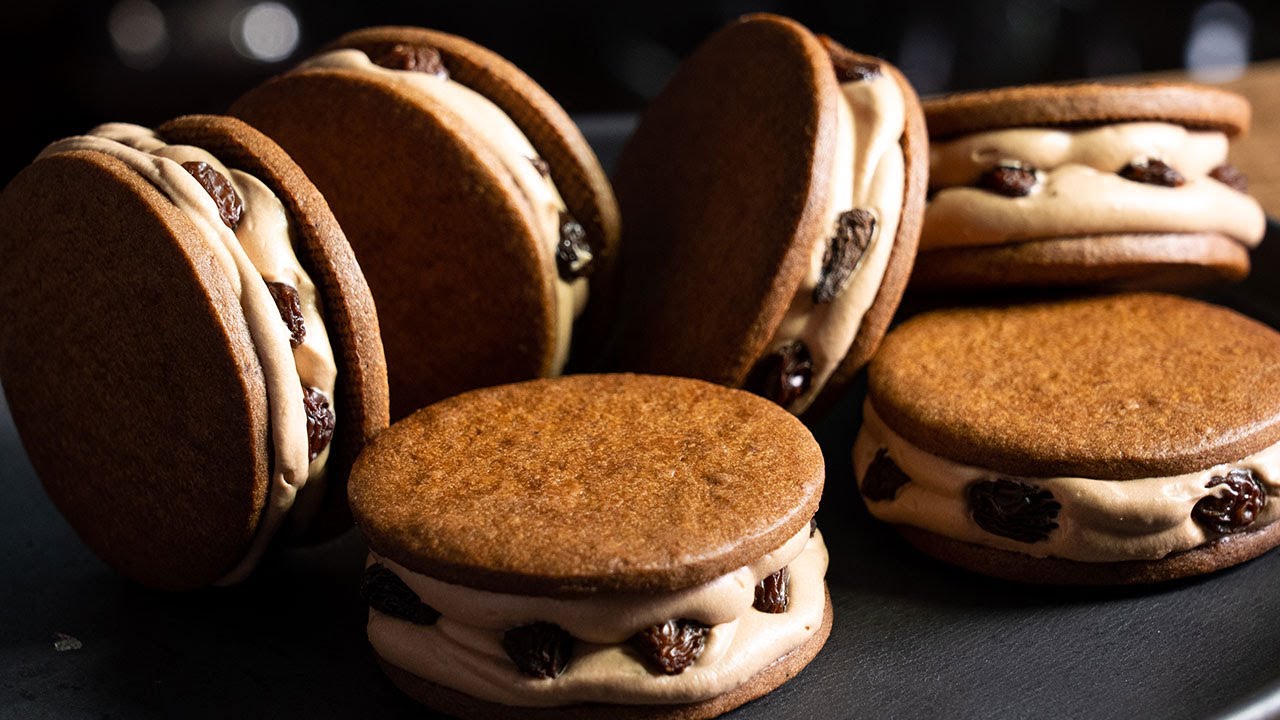 How to make Rum raisin butter cookie sandwich chocolate