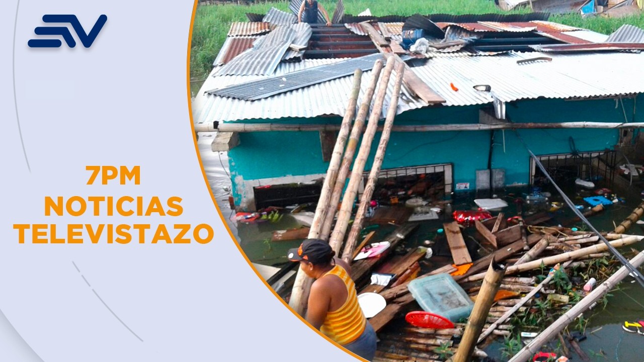 Vendaval desprendió techos de 17 casas en Babahoyo, Los Ríos | Televistazo | Ecuavisa