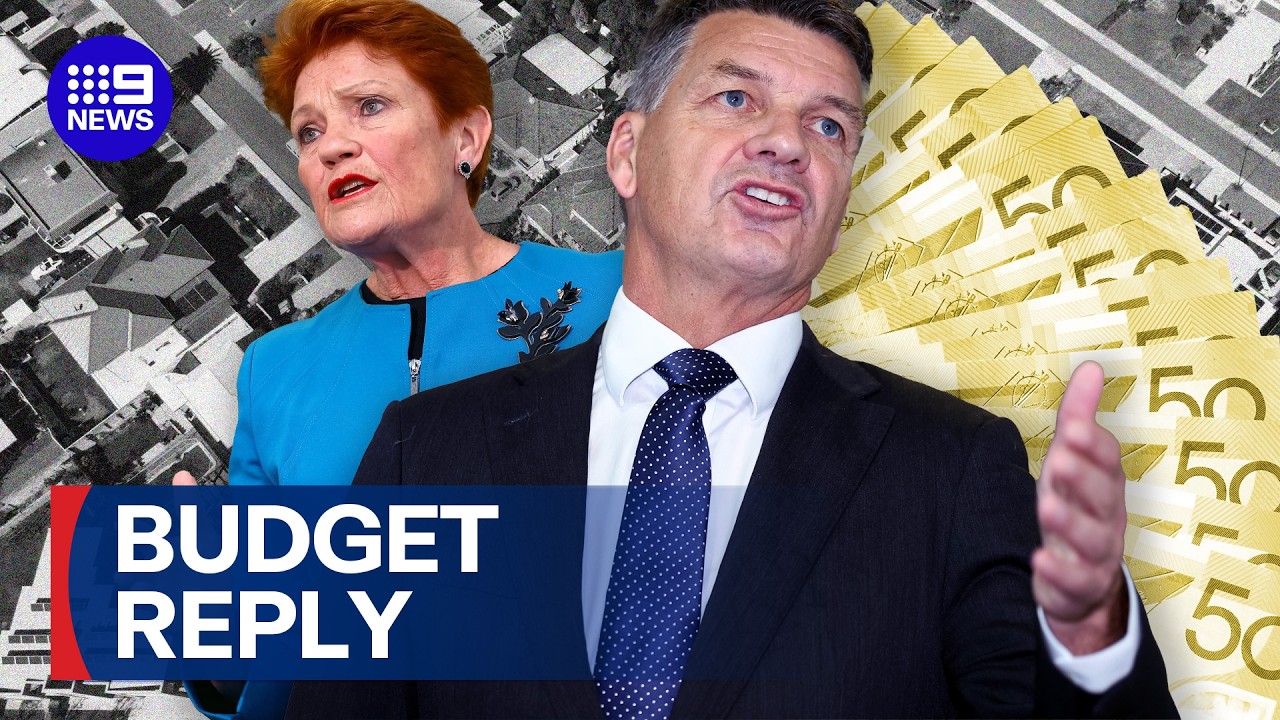 Opposition leader promises major shake-up in budget reply | 9 News Australia