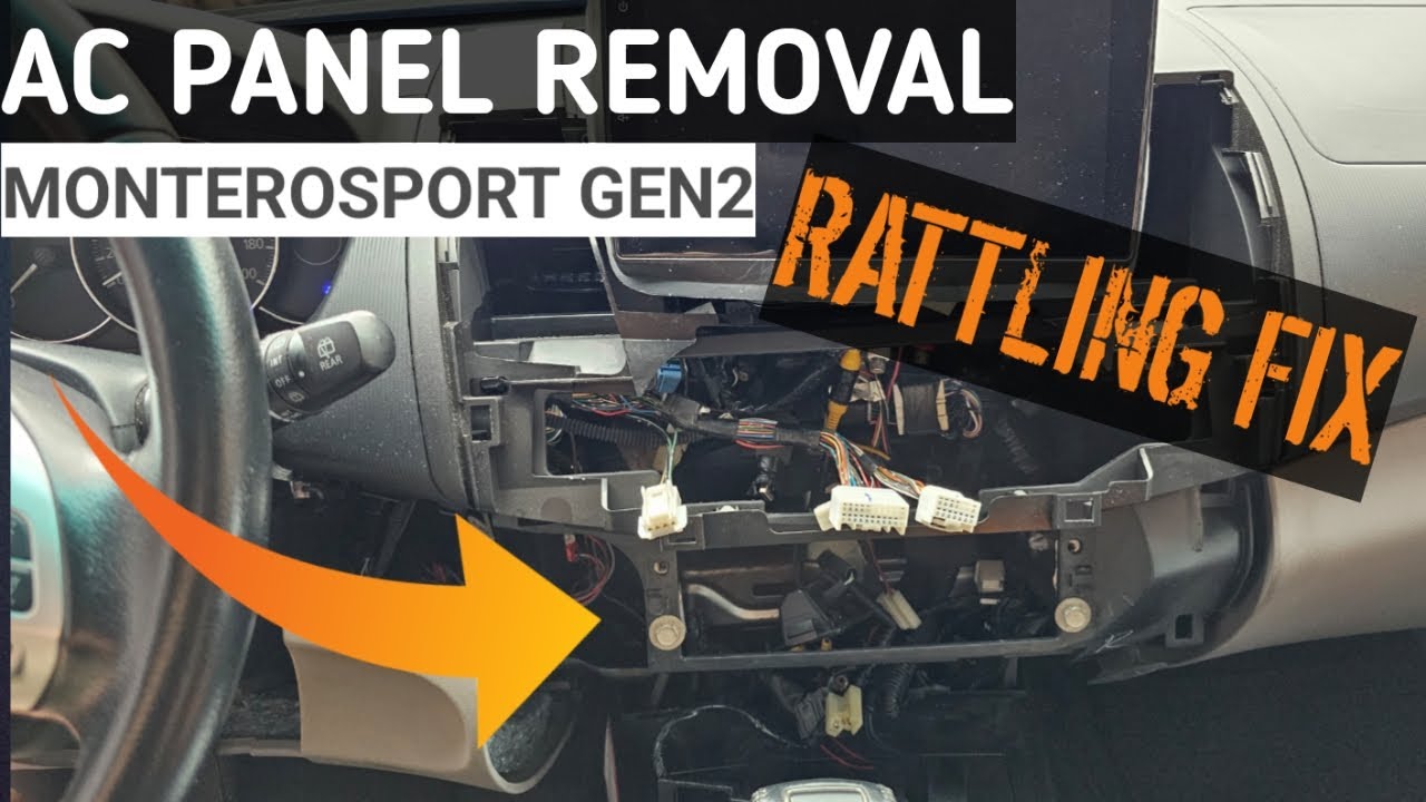 AC Panel Removal Mitsubishi MonteroSport Gen2 | Dashboard Rattling Fix