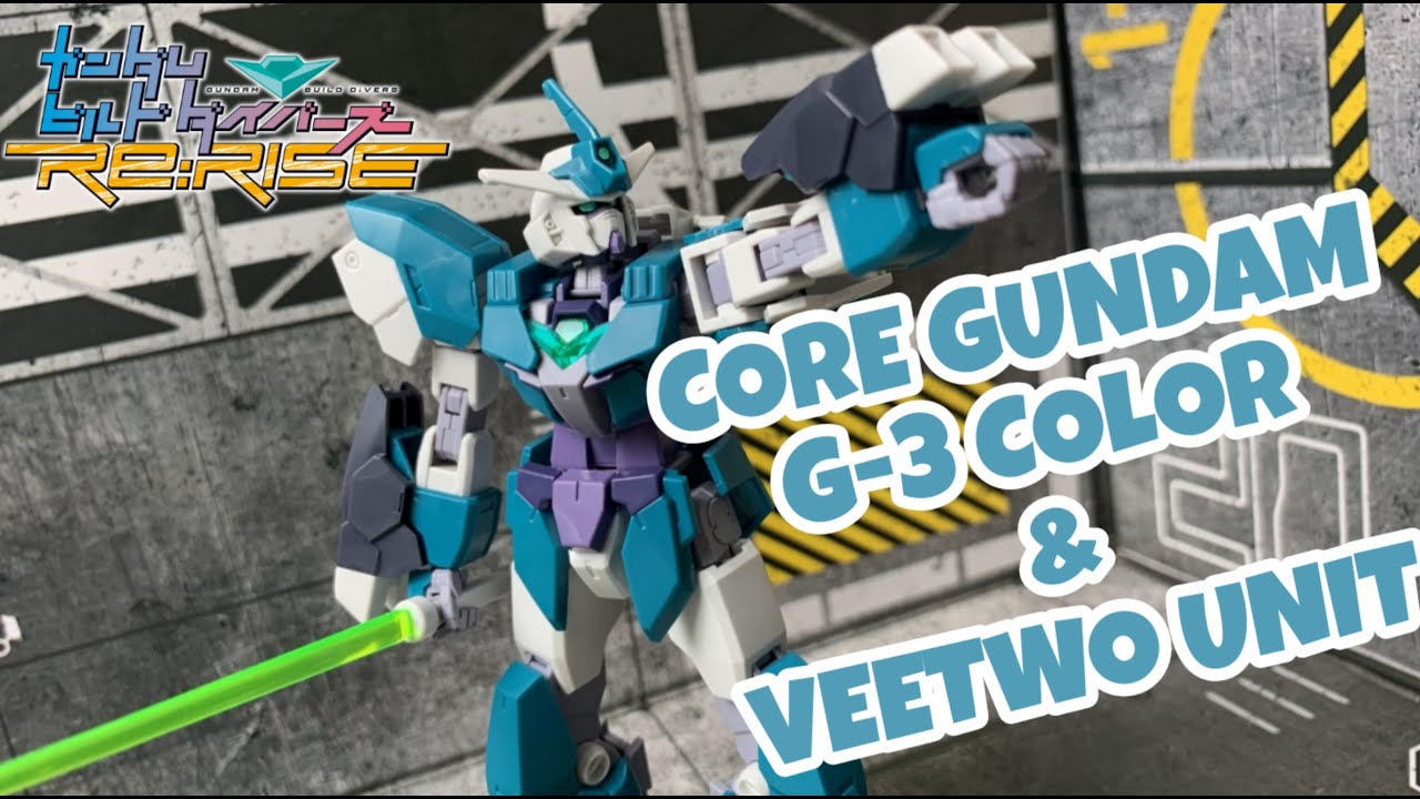 [GUNPLA ID] CORE GUNDAM (G3 COLOR) & VEETWO UNIT | HIROTOS MOBILE SUIT | BUILD DIVER RE:RISE | 1/144