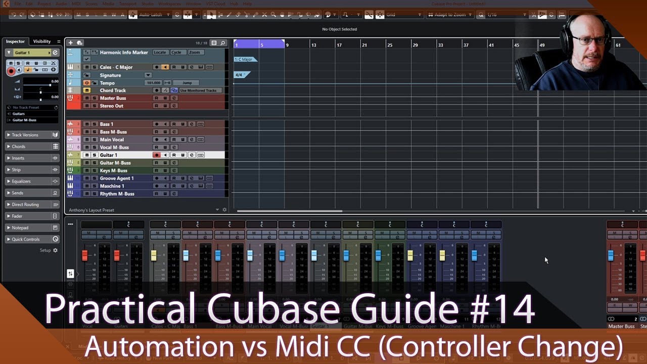 Практическое руководство Cubase, Эпизод 14 — Автоматизация против MIDI CC (смена контроллера)