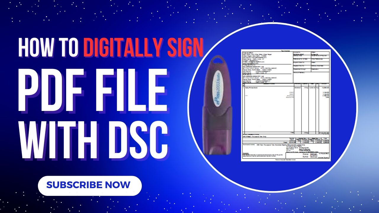 How to Sign a PDF with a Digital Signature | Easy Step-by-Step Guide #digitalsignature #dsc #vsign